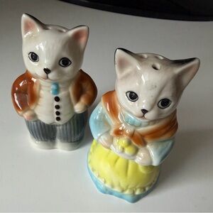 Ceramic Cat Salt and Pepper Shakers